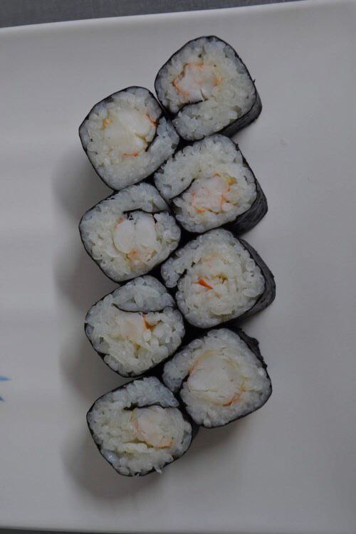 Фото ролл с  креветкой