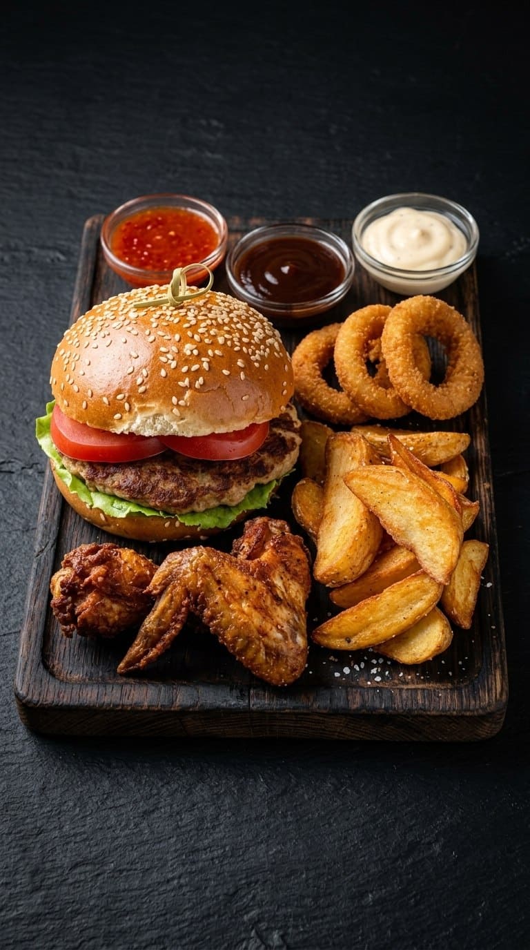 Фото Комбо с гамбургером