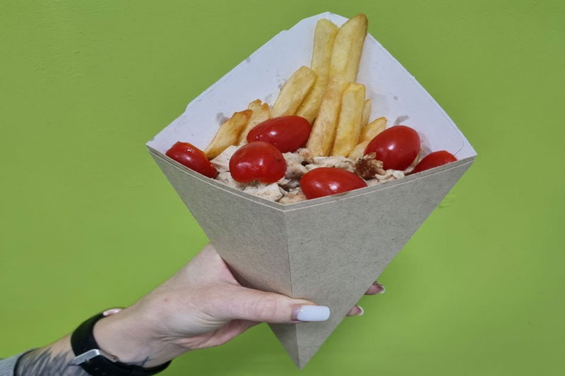 Фото Картофельный кулек с мясом