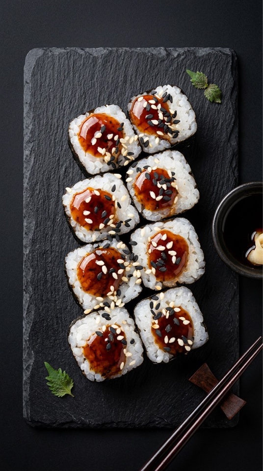 Фото ролл с угрем