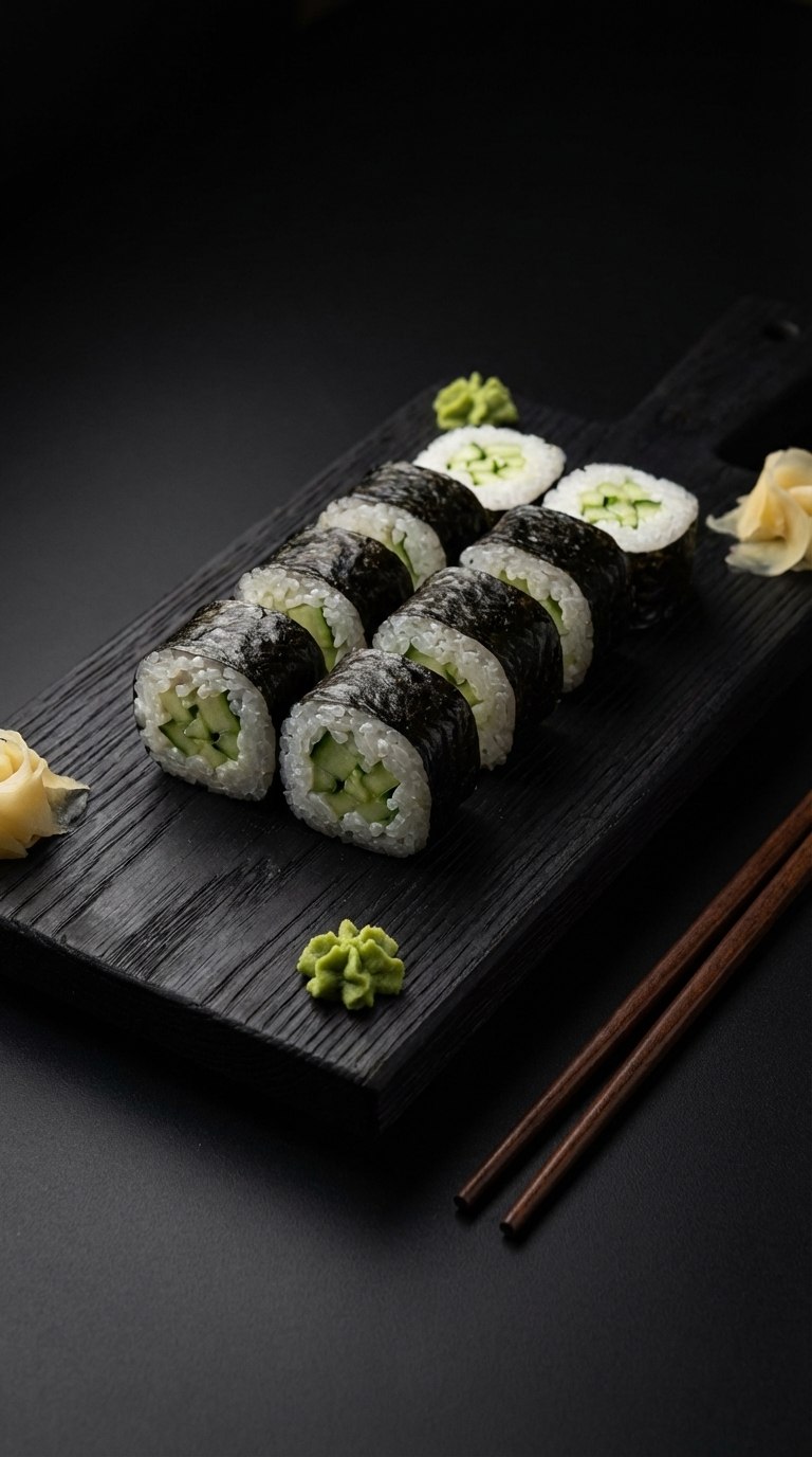 Фото ролл с  огурцом