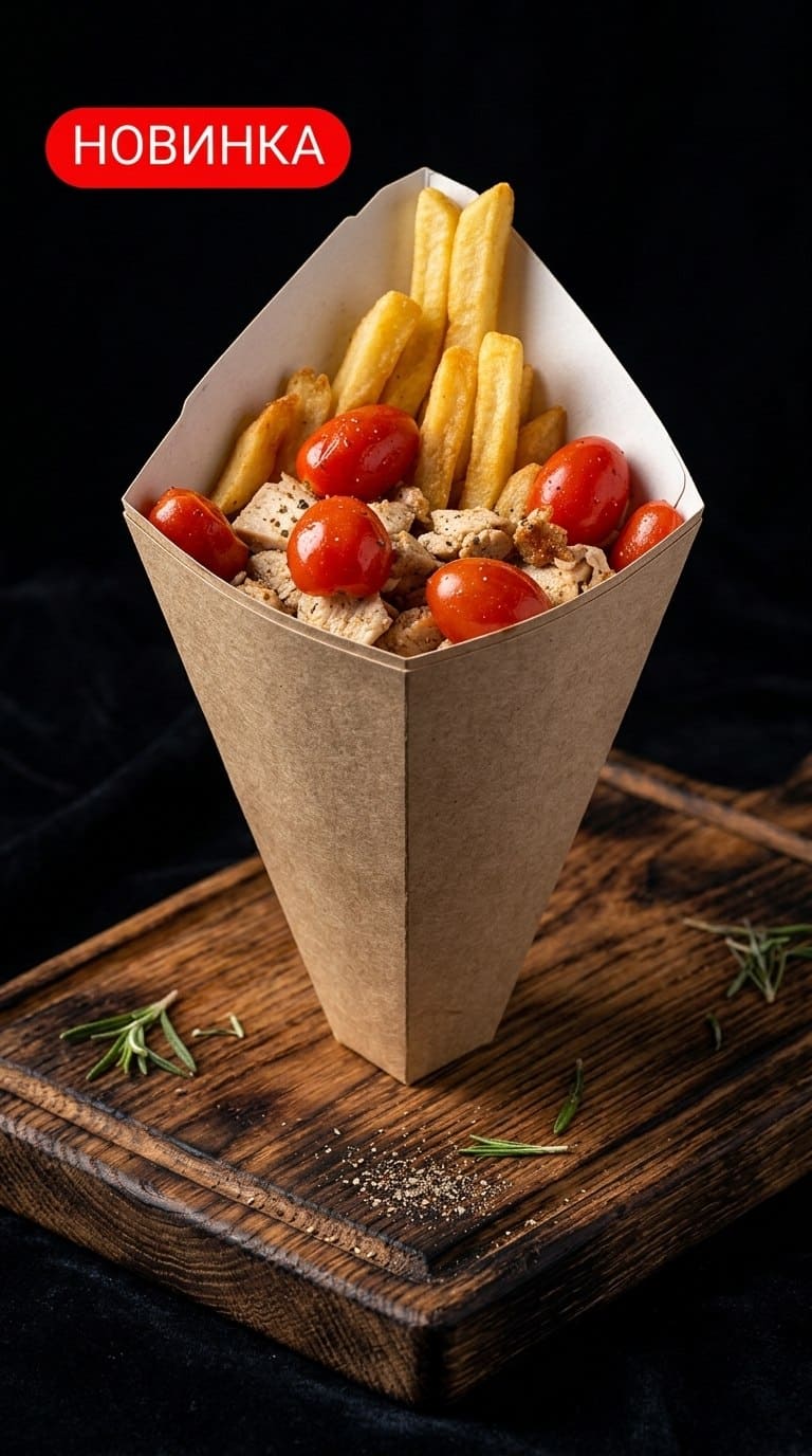 Фото Картофельный кулек с мясом