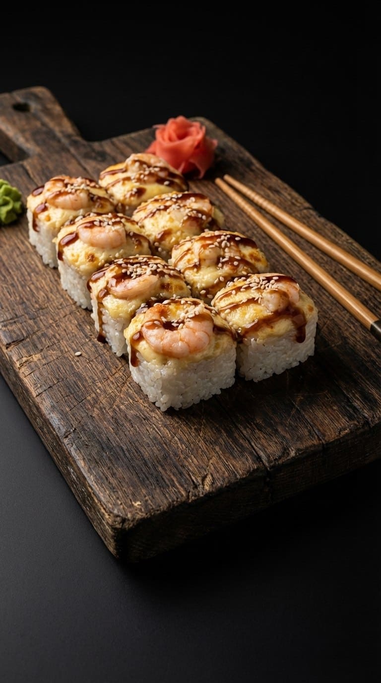 Фото Ролл сырная креветка