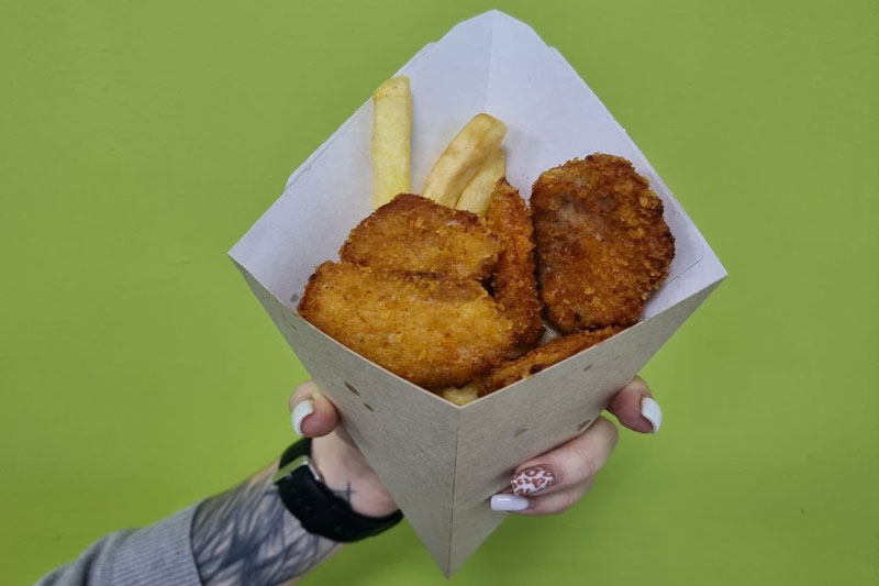 Фото Картофельный кулек с наггетсами